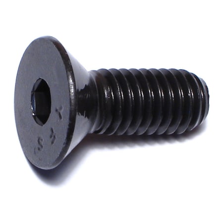 Midwest Fastener 3/8"-16 Socket Head Cap Screw, Flat, Plain Steel, 1 in Length, 4 PK 67536